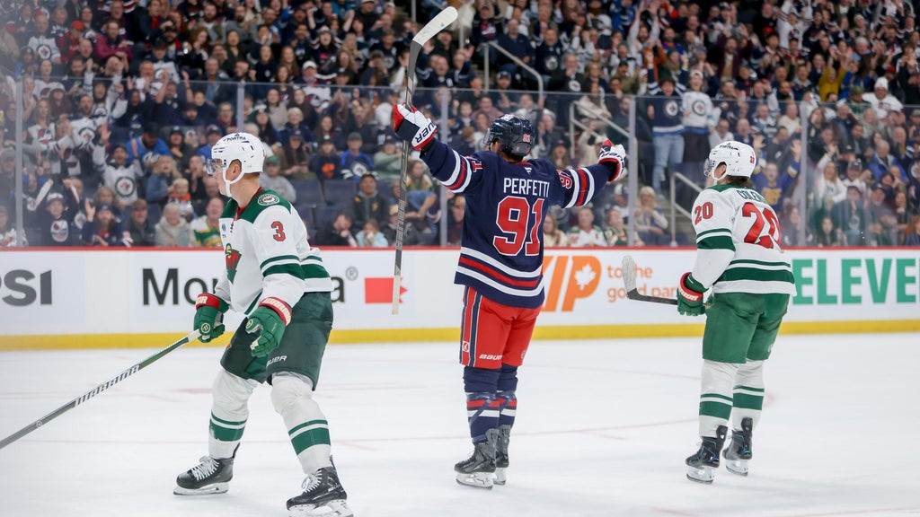 Jets beat the Wild 5-2 as Cole Perfetti scores 2 goals — WCCO / CBS Minnesota, Plymouth Schools news