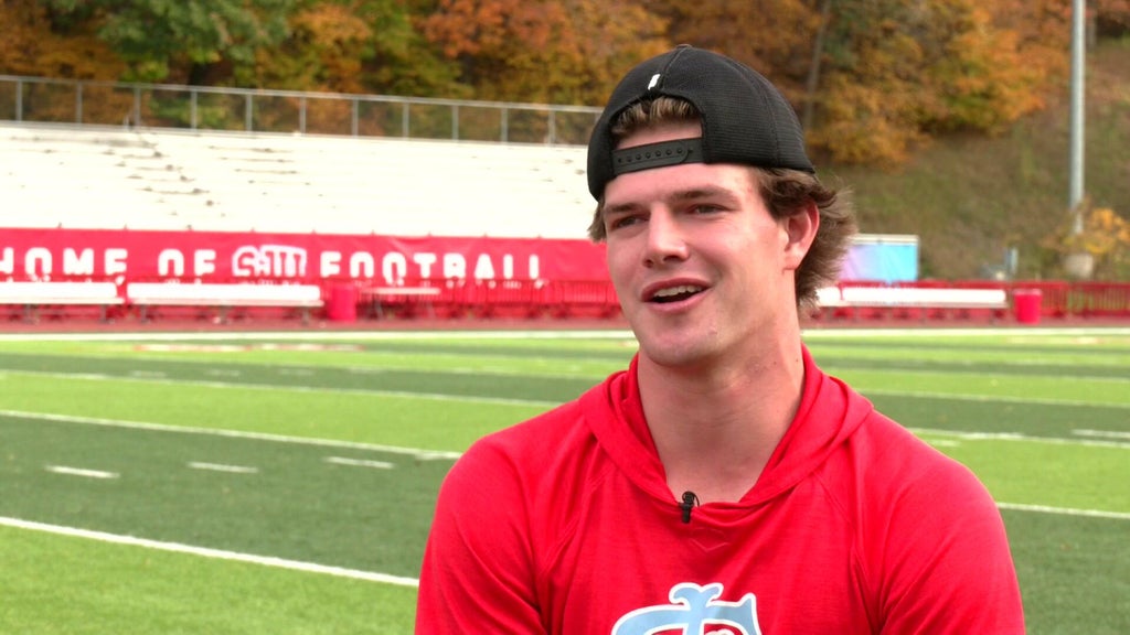 St. John's wide receiver Riley Schwellenbach finding success on the gridiron and baseball field — WCCO / CBS Minnesota, Plymouth Schools news