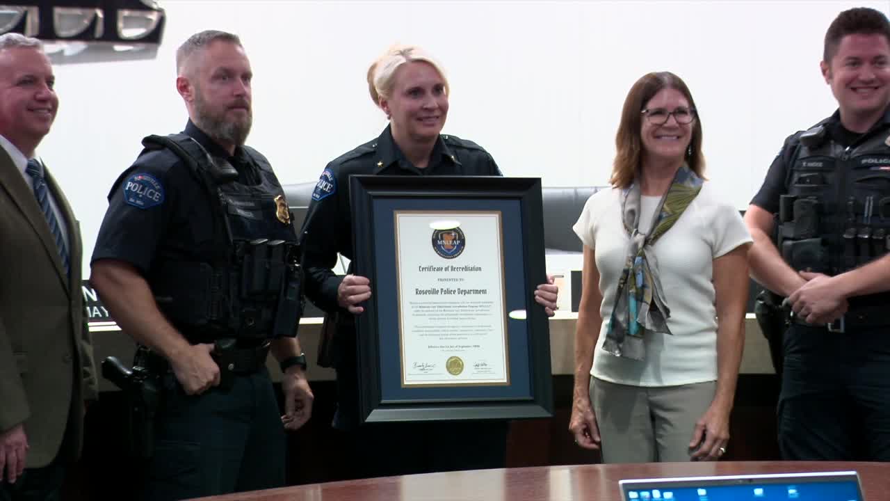 Roseville Police Department becomes first state-accredited agency, chief touts immediate impact — KSTP 5, Plymouth Government news