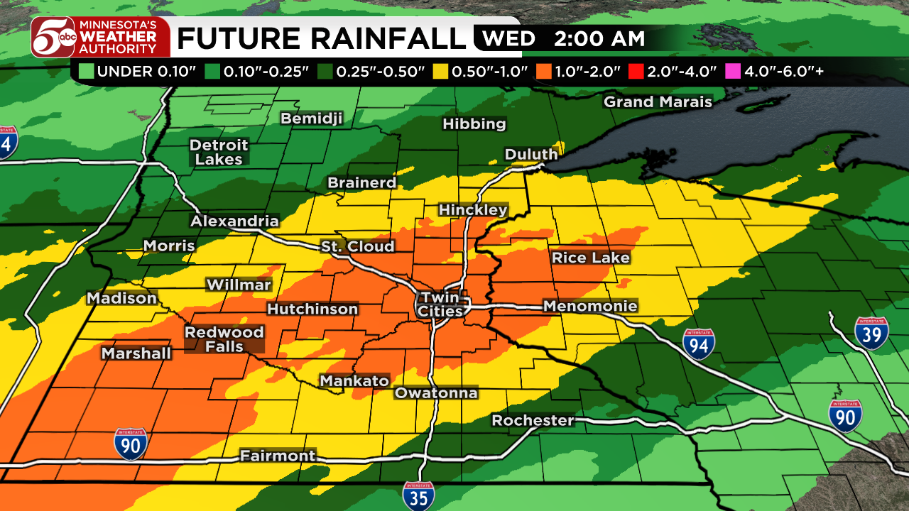 Rainy start to week, warmer days return — KSTP 5, Plymouth Community news