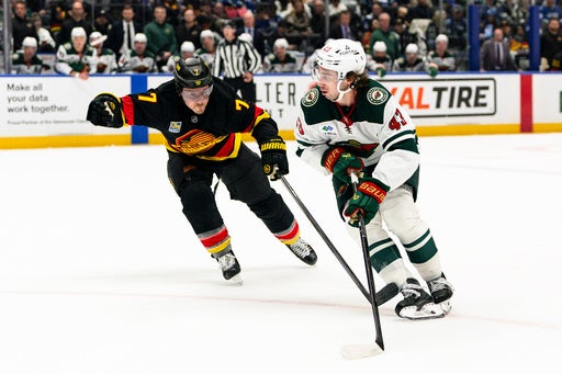 Quinn Hughes has a goal and an assist in his Vancouver return in Wild’s 4-2 victory — KSTP 5, Plymouth Sports news