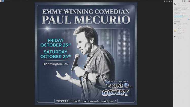 Comedian Paul Mecurio to stop by MOA for multiple shows — KARE 11 Local, Plymouth Community news