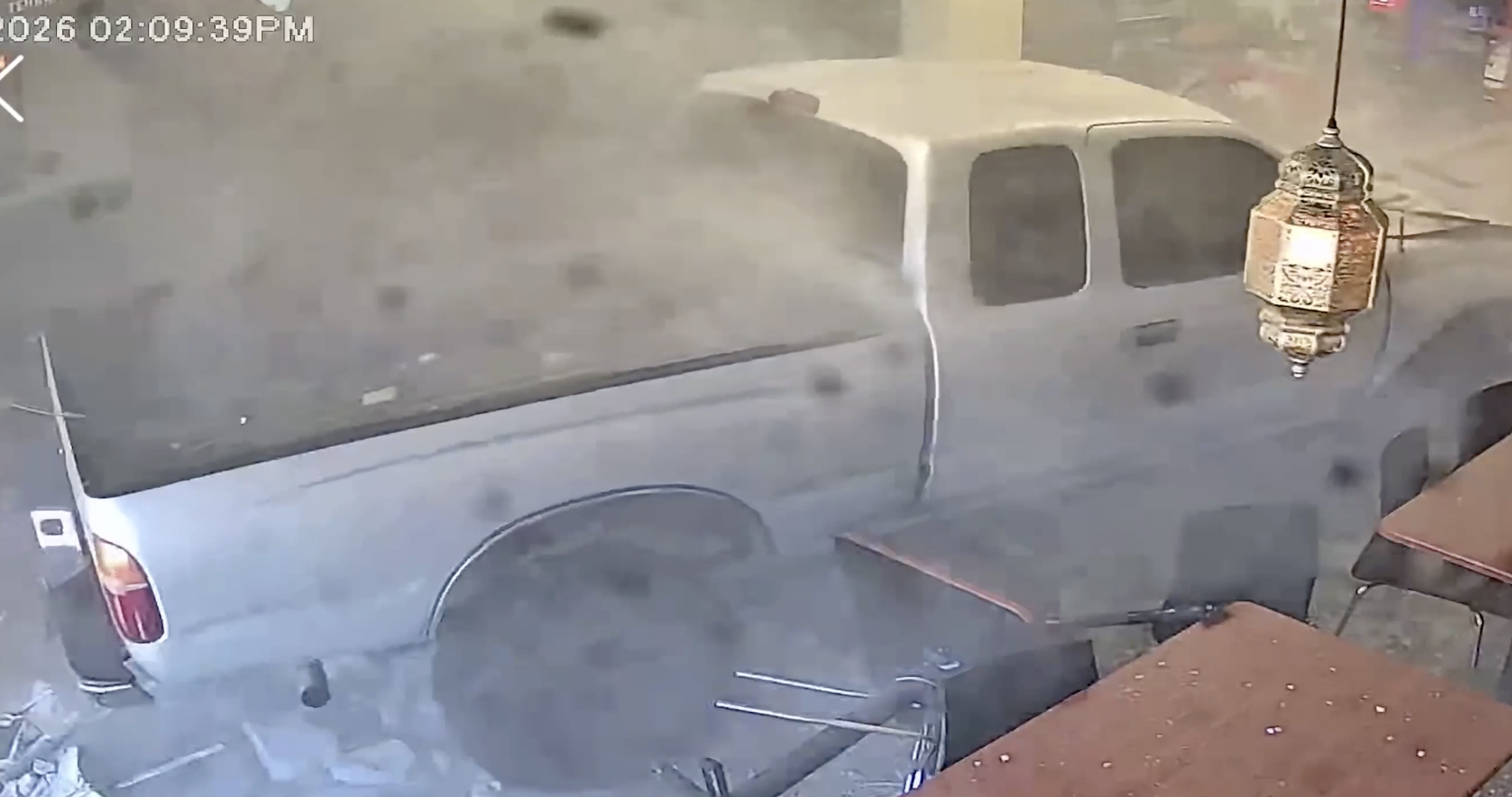 Truck crashed into Chicken Thyme restaurant in Concord, California